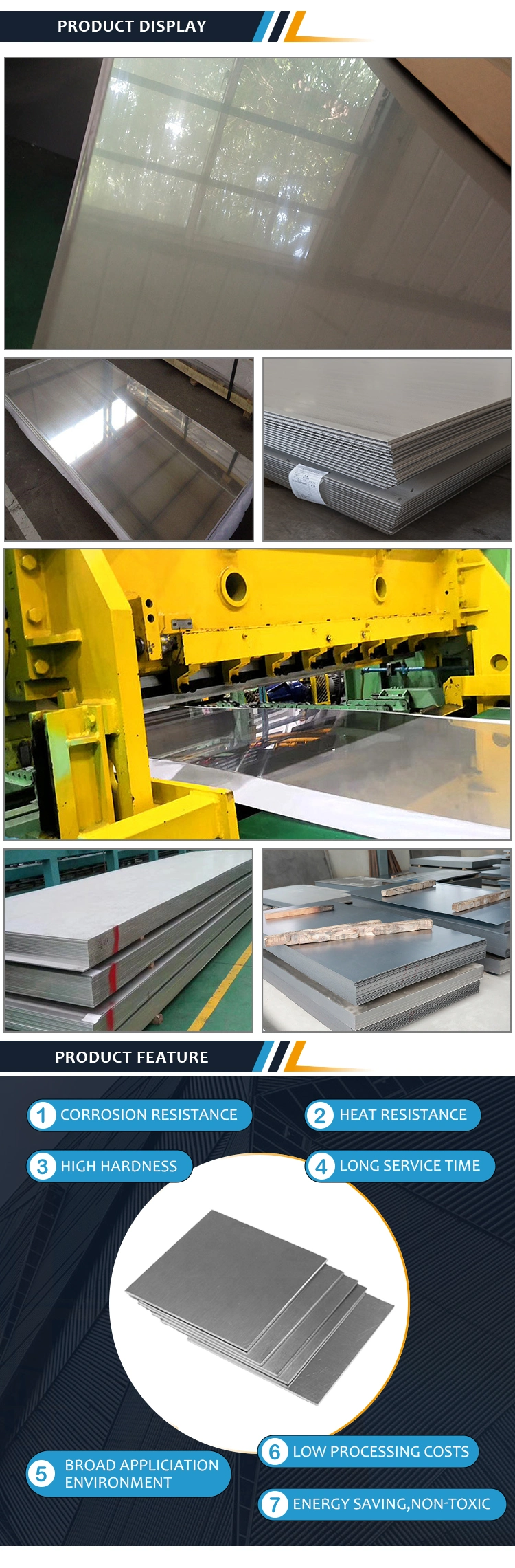 304 316 430 Aluminum/Galvanized/Copper/Carbon/Hot Cold Rolled/Inconel Alloy/Color Coated 2b Mirror 8K Stainless Steel Sheet / Stainless Steel Plate